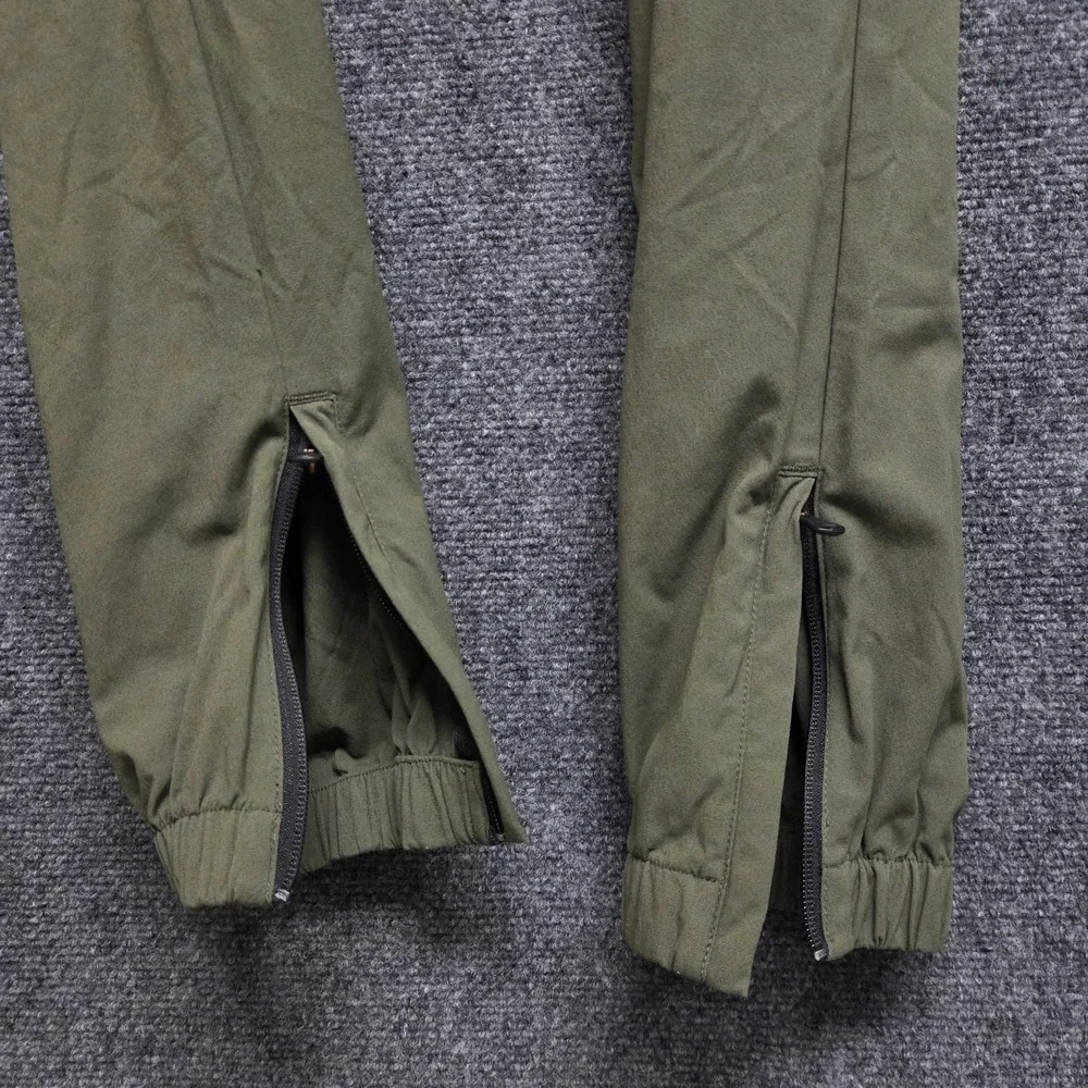 Nike Sportswear V442 Jogger Men Large Green Woven Bonded Tech Nylon Tapered FLAW